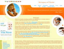Tablet Screenshot of en.surrogacy-ukraine.com
